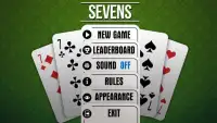 Sevens the card game free Screen Shot 1