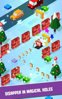 Crossing Santa - Addictive Christmas Skiing game Screen Shot 4