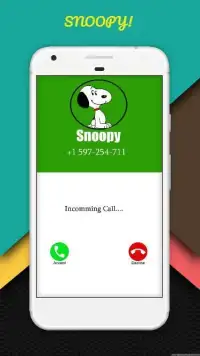 Phone Call Simulator For Snoopy Screen Shot 2