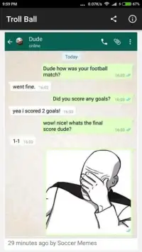 Troll Ball - Football Memes Screen Shot 1