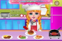 Smoky Burger Maker Chef-Cooking games untuk anak p Screen Shot 0