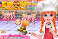 Smoky Burger Maker Chef-Cooking games for girls Screen Shot 5
