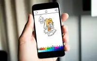 Coloring Sonic Kids Screen Shot 0
