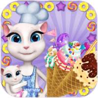 Talking Cat Ice Cream Maker - Cooking Game