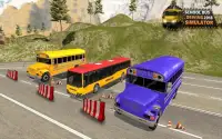 School Bus Driving Up Hill Rush - Free Bus Games Screen Shot 0