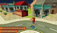 Hoverboard Pizza Delivery Surfer 3d Screen Shot 1