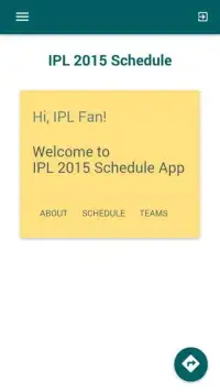 Schedule for IPL 2015 Season 8 Screen Shot 6