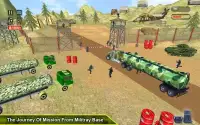 Army Oil Truck Driving 3D Screen Shot 2