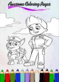 How To Color Paw Patrol Game Screen Shot 1
