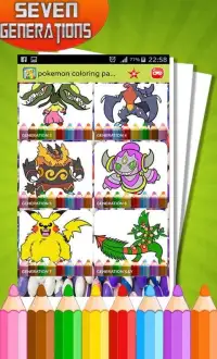 Coloring book for pokem fans Screen Shot 1