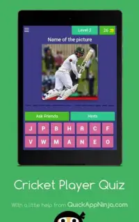Cricket Player Quiz Screen Shot 4