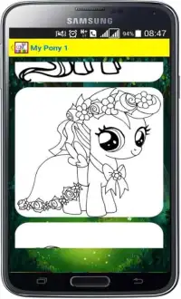 Coloring pages for Pony Screen Shot 0