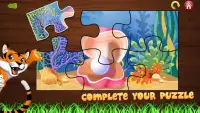 Animal Jigsaw Puzzles - Free Kids Games Screen Shot 1