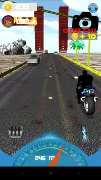 Police Moto Bike Racing 3D Screen Shot 0