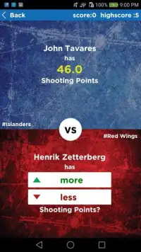 NHL Trivia : Higher or Lower Game Edition Screen Shot 6