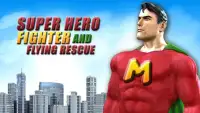 Ninja nyata Superhero Terbang Kota Rescue Mission Screen Shot 4