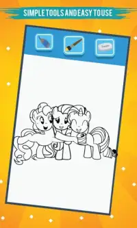 Coloring For Little Pony Screen Shot 1