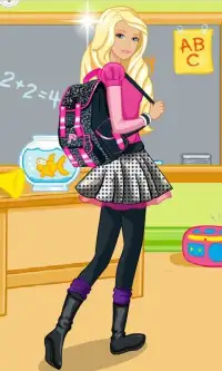 Dress Up Barbie Back to School Screen Shot 1