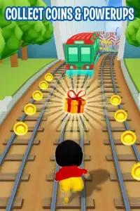 Shin Subway Adventure: Endless Run Race Game Screen Shot 2