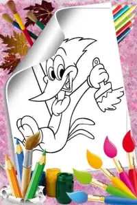Woody super woodpecker Coloring Screen Shot 2