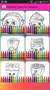 Coloring Book Pages Shopkins Screen Shot 7