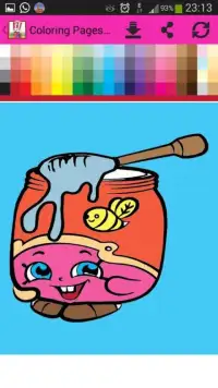 Coloring Book Pages Shopkins Screen Shot 0