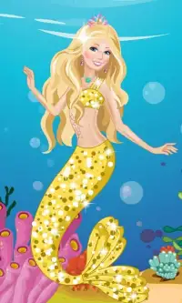 Dress Up Barbie A Mermaid Tale Screen Shot 0