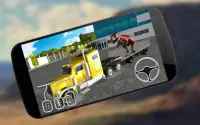 Angry Zoo Jurassic Dino Jungle Transport Truck Sim Screen Shot 2