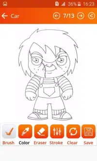 How To Draw Killer Chucky (killer chucky game 2) Screen Shot 2