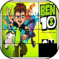 Play BEN 10 Sliding Jigsaw Puzzle Game