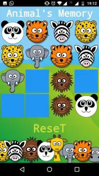 Animal Memory Game Screen Shot 2