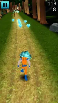 Goku Blue Dragon Runner HD Screen Shot 0
