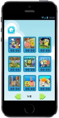 Play Spongebob Sliding Jigsaw Puzzle Game Screen Shot 0