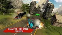 Chained Cars Rolling Ball Crash Screen Shot 2