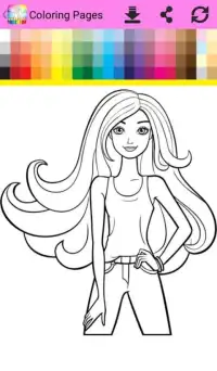 Coloring Book Barbi Screen Shot 1