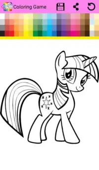 Coloring Book Little Pony Screen Shot 3