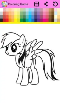 Coloring Book Little Pony Screen Shot 1