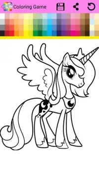 Coloring Book Little Pony Screen Shot 4