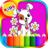 Pets coloring book for kids