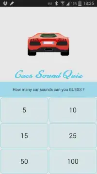 Fast cars racing sound quiz Screen Shot 1