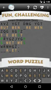 Cryptogram Word Puzzle Screen Shot 11