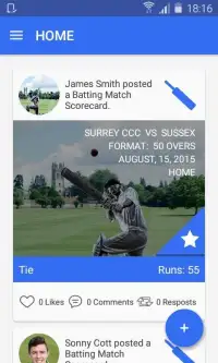 Cricket Genie Scores & Results Screen Shot 9