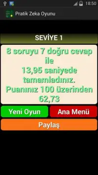 Pratik Zeka Oyunu Screen Shot 6