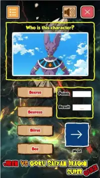 Jiren Vs Goku Saiyan God Dragon Super Quiz Screen Shot 3