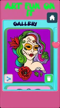 Art Fun On It: Sugar Skull Screen Shot 3