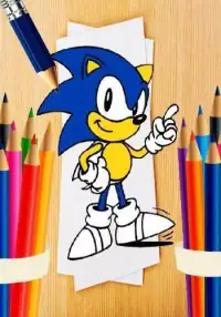 coloring book for sonic Screen Shot 2