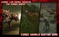 Zombie Lion Animal Shooter: Лучшие игры для зомби Screen Shot 2