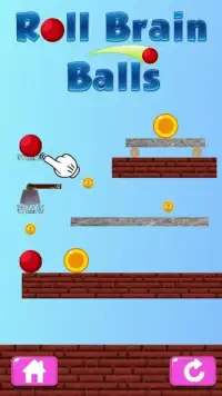 Roll Brain Balls - Physics Game Screen Shot 0