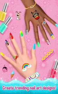 Nail Art Shiny Design Salon - Sweet Girls Manicure Screen Shot 7