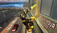 Superhero Panther Flying City Gangster Crime Fight Screen Shot 0